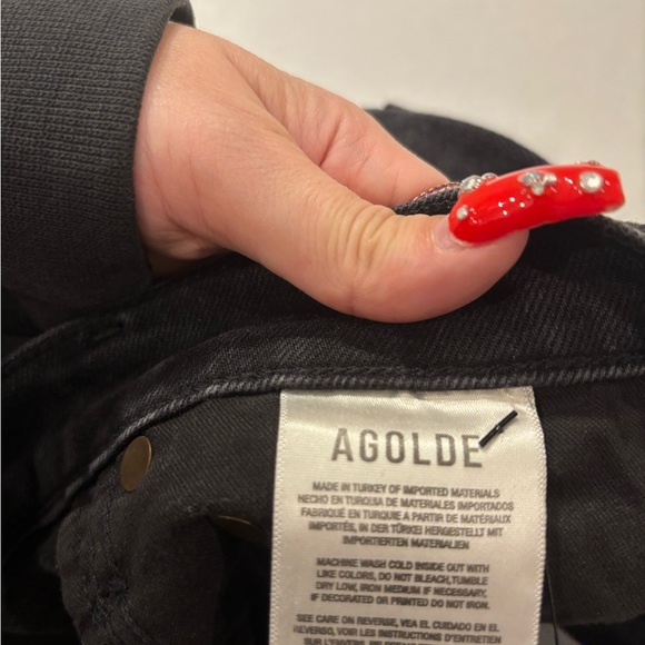 Agolde Charcoal Denim skinny jeans - Picture 5 of 6